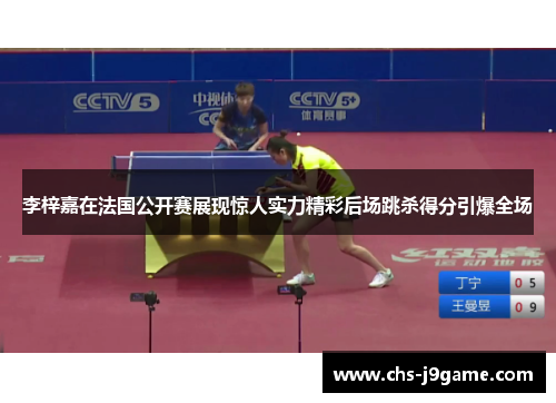 李梓嘉在法国公开赛展现惊人实力精彩后场跳杀得分引爆全场